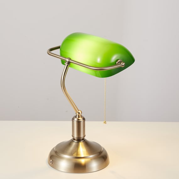 Lampe Banquier Traditionnelle Lampe de Bureau Vintage Lampe