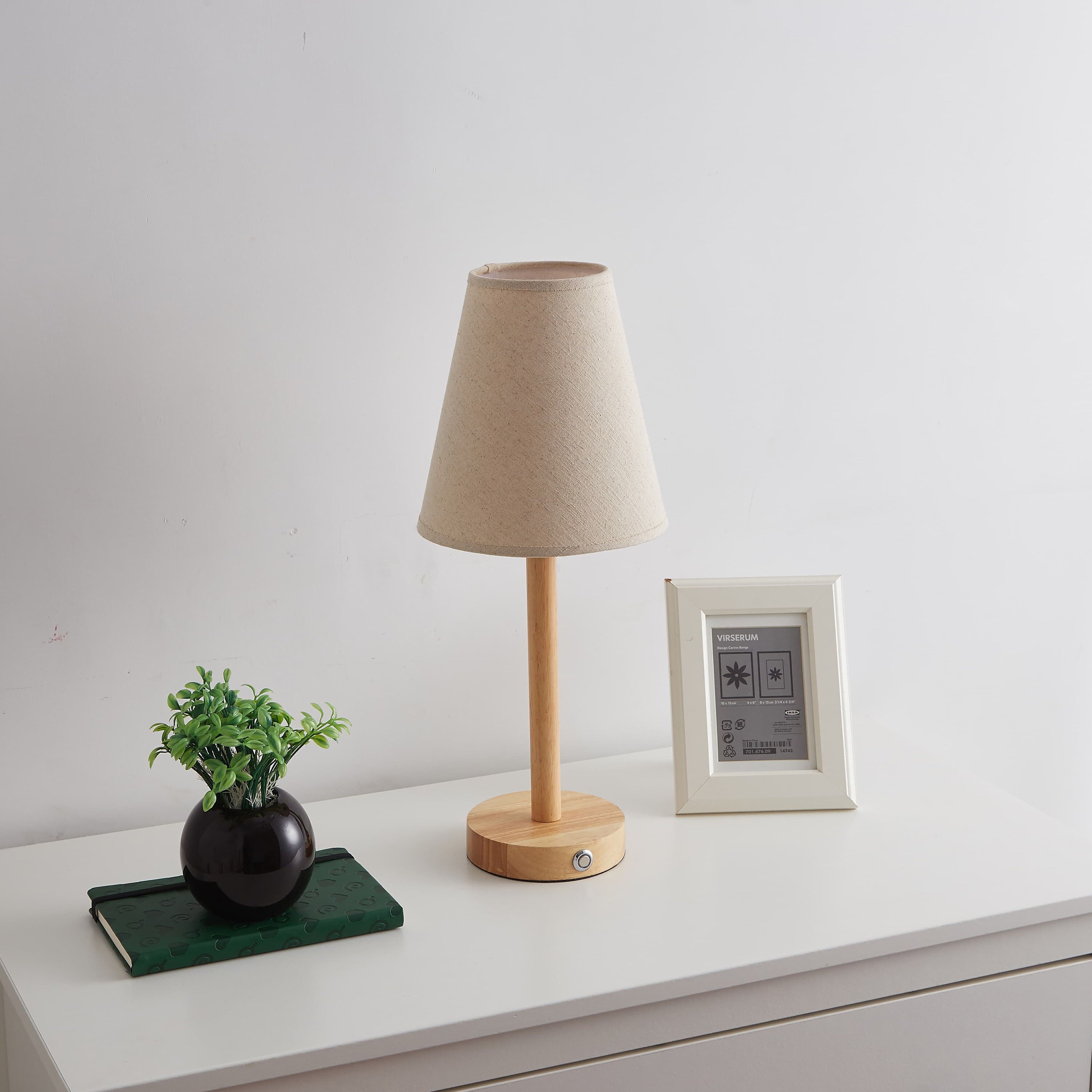 Cordless Table Lamp battery Operated Lamp touch Lamp wooden Lamp