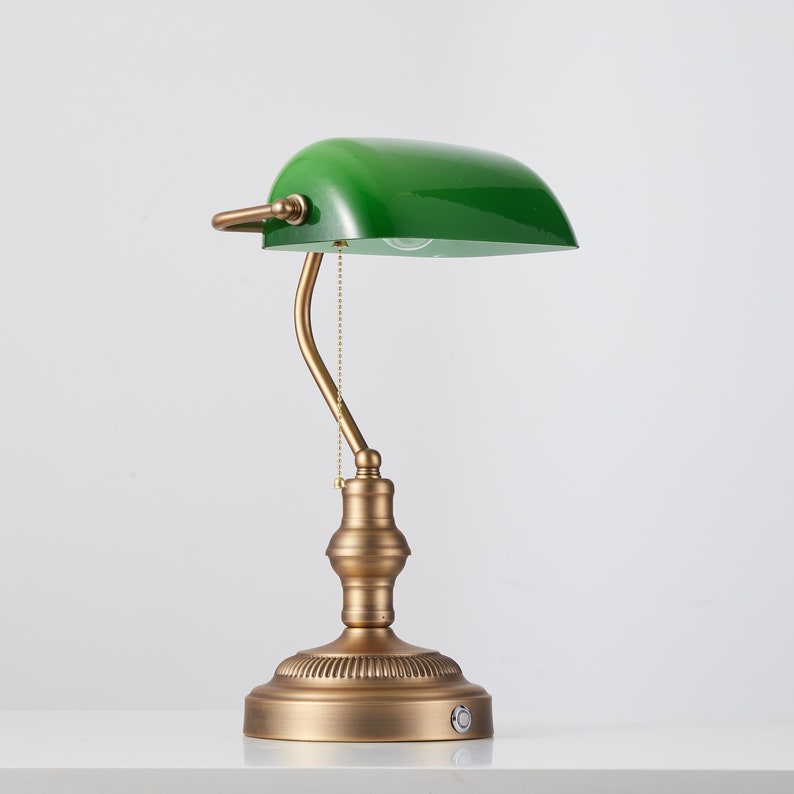 Cordless Banker Table Lamprechargeable Library Desk Etsy