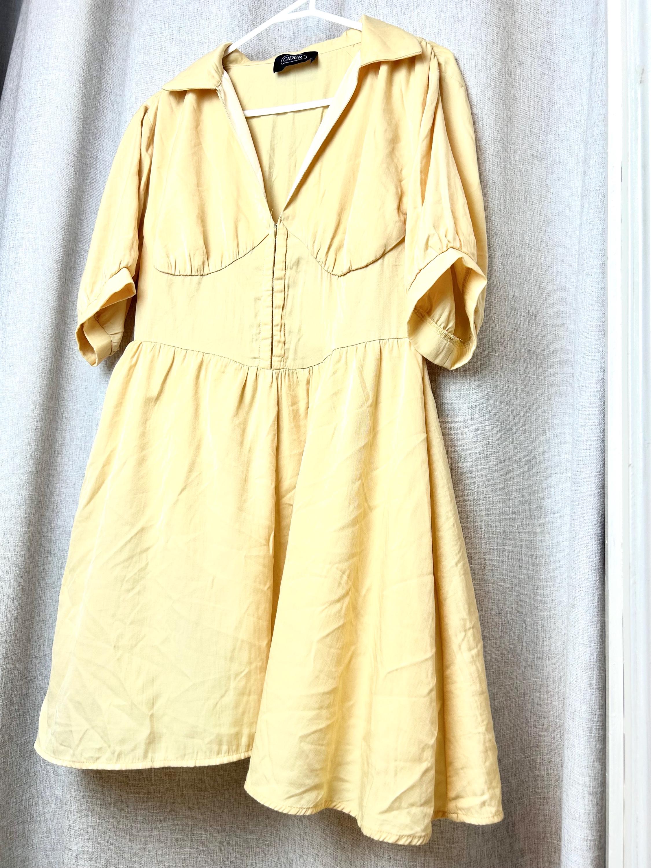 Vintage-inspired Cream Mini Dress by CIDER - Etsy Canada