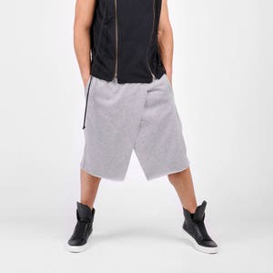 New Loose Casual Drop Crotch Skirt Pants with side pockets  by AakashaMen A05134M