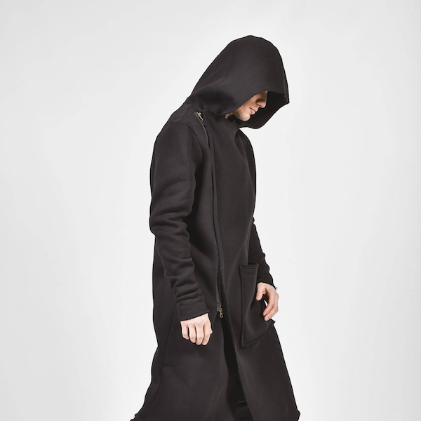 Asymmetric Cropped Hooded Jacket main image 0