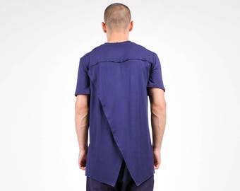 Katoenen softtop met open achterkant van AakashaMen A90100M