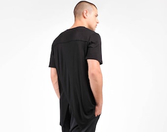 Katoenen softtop met open achterkant van AakashaMen A90100M