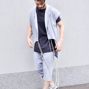 New Loose Casual Drop Crotch Pants by AakashaMen A05567M image 5