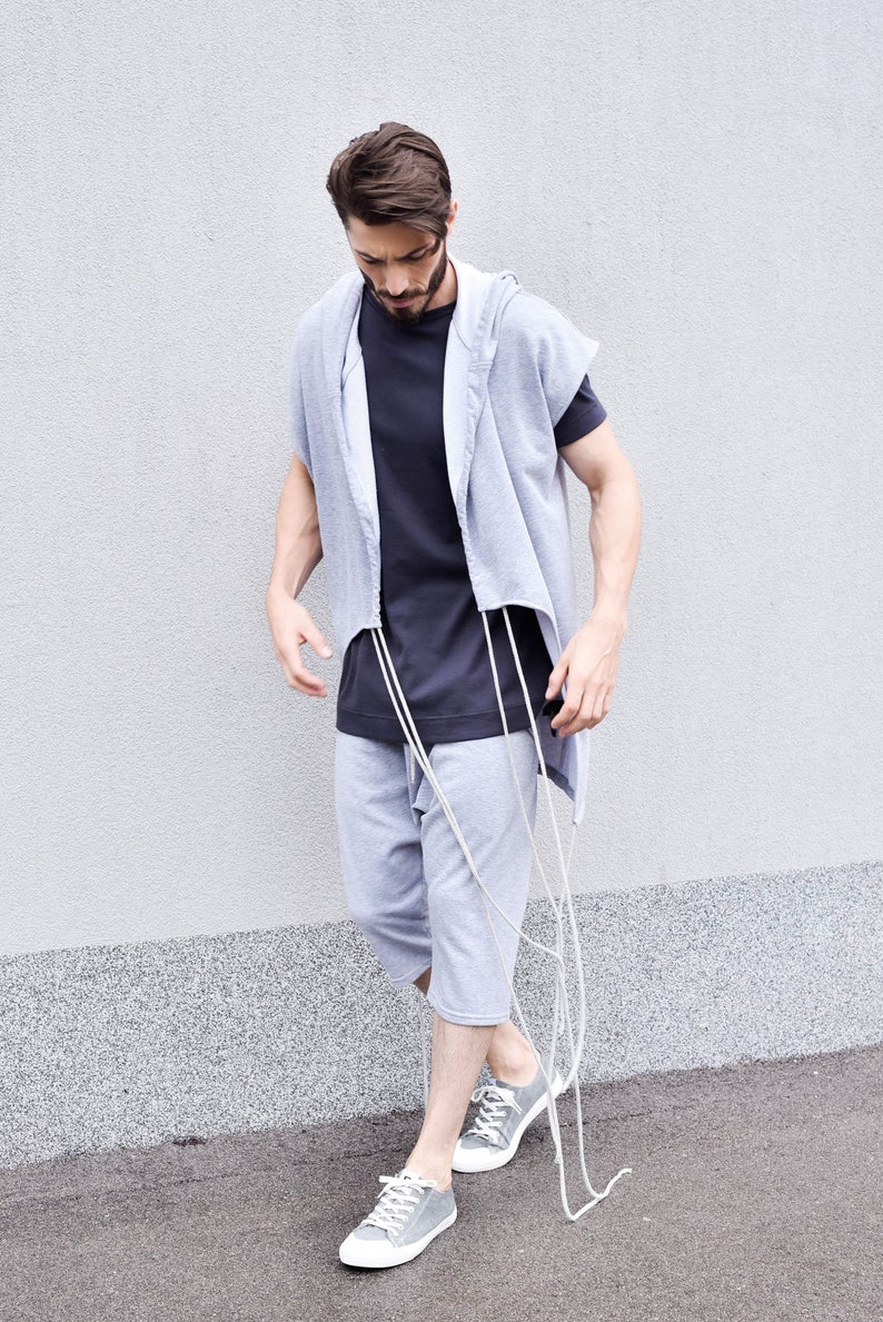 New Loose Casual Drop Crotch Pants by AakashaMen A05567M image 5