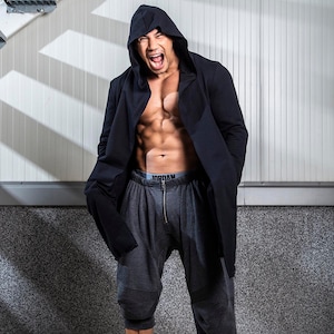 Raw hem open Sweatshirt