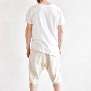 Casual Plain V-neck T-shirt A90351М image 6