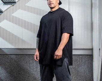 Oversized Split-Hem T-Shirt