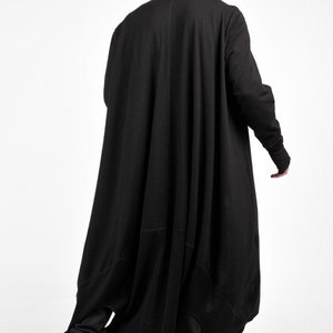 Oversize Knit Men cardigan with Leg Оpenings A06350M image 6