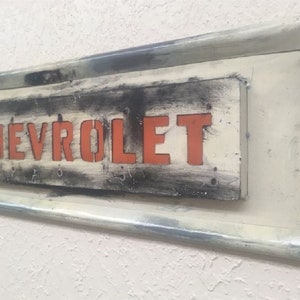 Chevrolet Tailgate |Metal Chevrolet Sign.Chevrolet Decor.Metal Chevy Sign.Chevy sign.Metal Chevrolet sign.Red Chevy sign.Fathers day gift