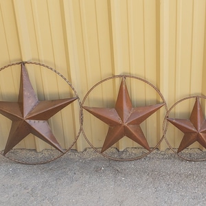 Metal stars.Barn stars.Metal barn star.Rustic barn star.Western home decor.Western wall art. Patio wall decor.Front porch wall art.