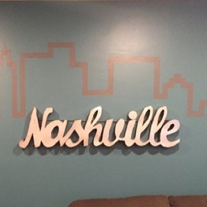 Small Nashville SignsRustic Nashville Signs Lighted Nashville Signs Nashville signsRustic Nashville SignNashville decor.Music City sign image 2