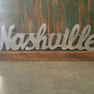 Small Nashville SignsRustic Nashville Signs Lighted Nashville Signs Nashville signsRustic Nashville SignNashville decor.Music City sign image 5