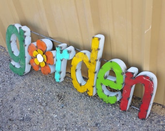 Metal Garden Sign | Garden Sign | Garden Decor | Gardening| Garden|Gift|Rustic Garden Sign|Farmhouse decor|mother's day gift.Gift for mom