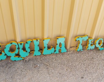 Tequila Street Wandschild – Dekorative Straßenschild-Plakette, 10,2 X 45,7 Cm, Wetterfest