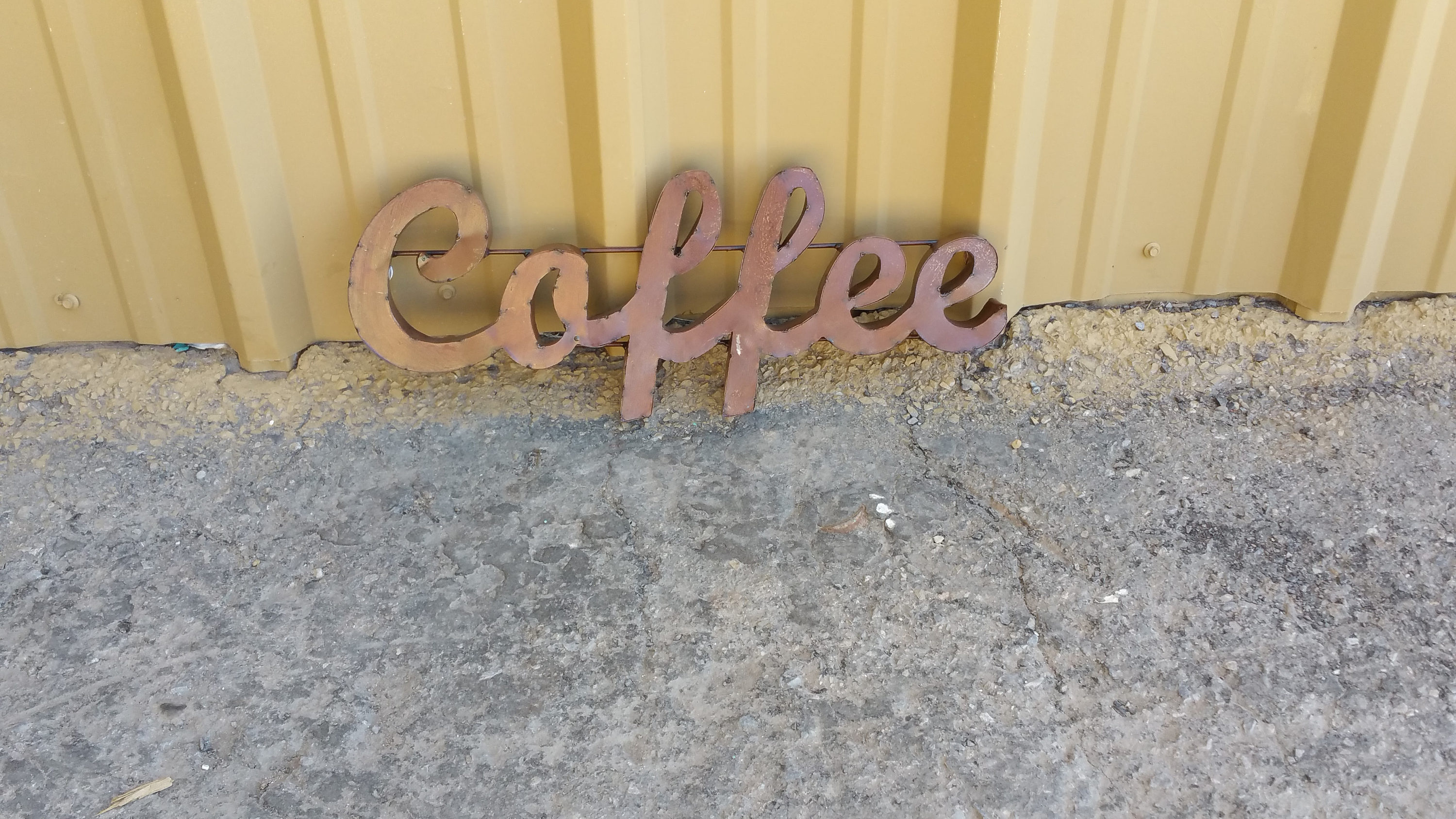 Metal Coffee Signcoffee Signrustic Metal Decor kitchen Etsy