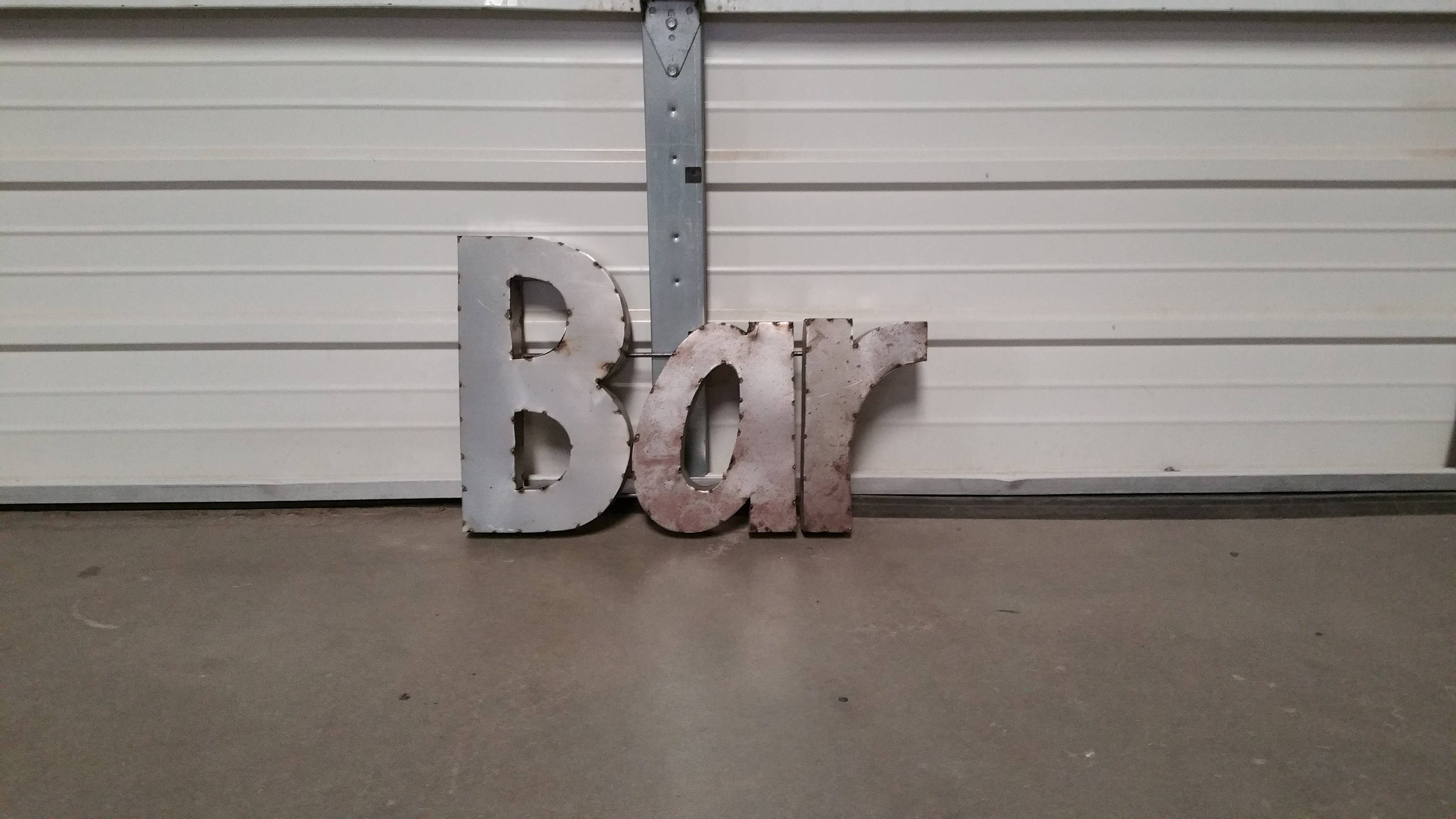 Rustic Metal Bar Sign. Metal Bar Sign. Bar Signs. Bar Decor. Etsy