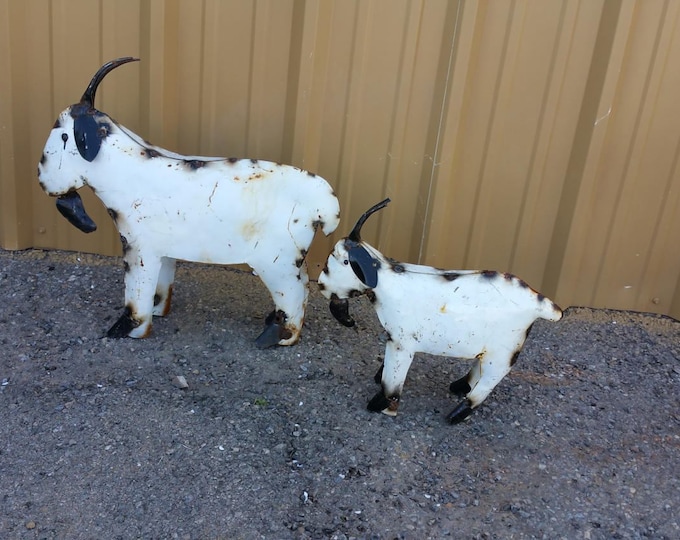 Metal Goat.rustic Metal Goat.rustic Goats.farm Decor.animal Etsy