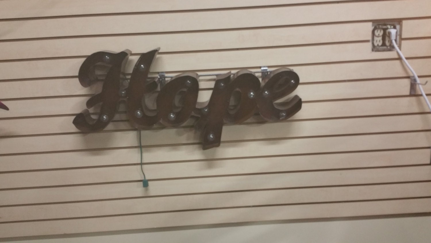 Lighted Hope Sign Metal Hope Sign Rustic Hope Sign | Etsy