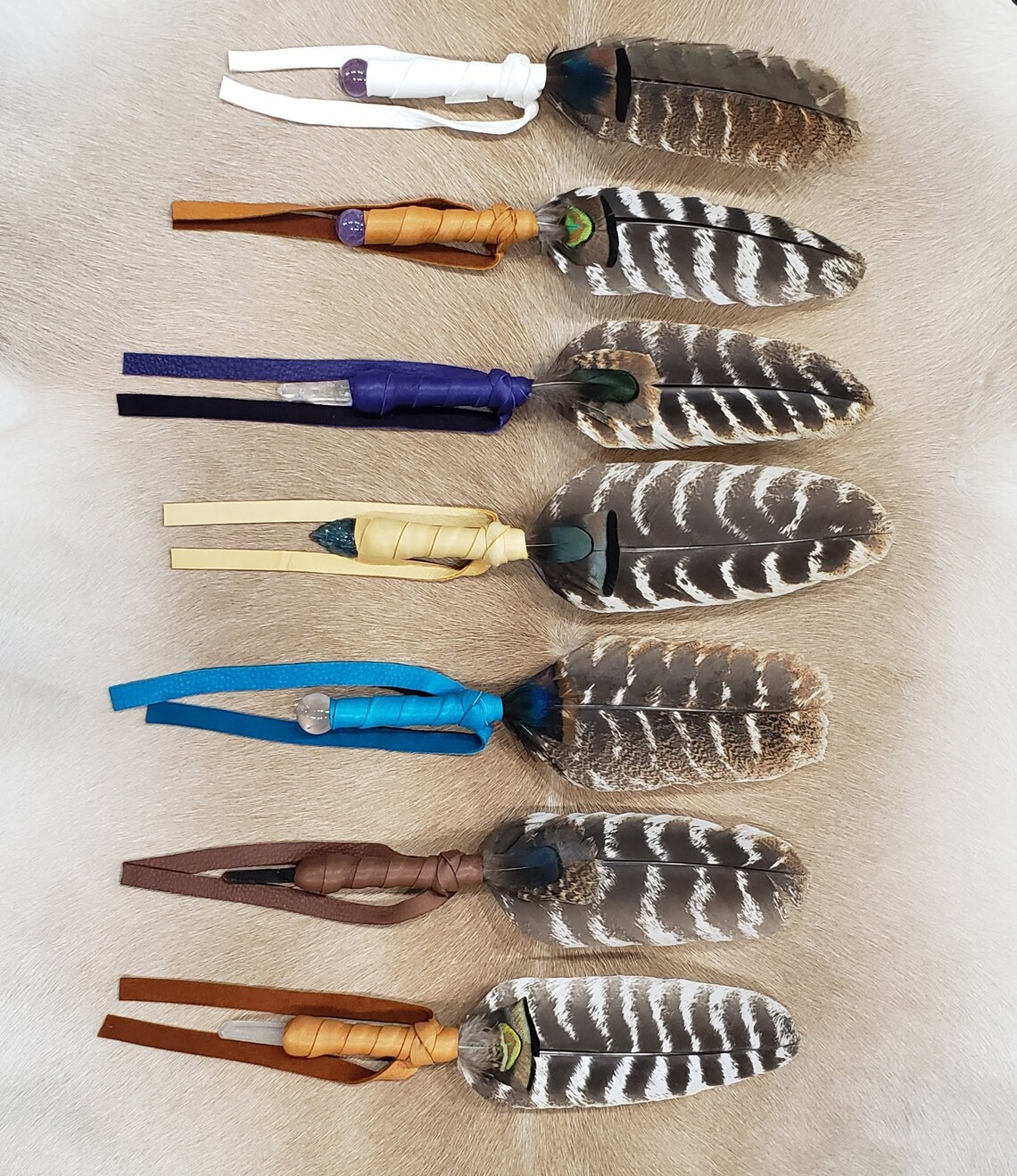 Smudge Feather.prayer Feather.smudging Feather.sage Etsy