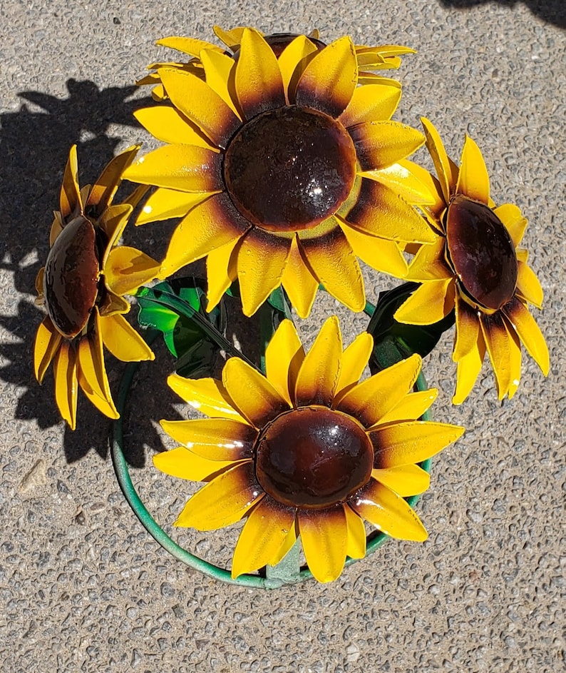 Mothers day gift.Mothers day.Sunflowers.Metal Sunflowers.Yard Etsy