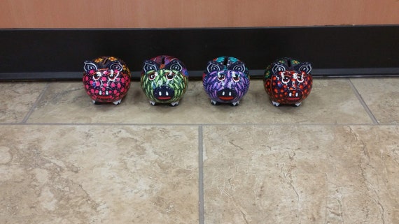 Ceramic Piggy Banks Piggy Banks Ceramic Pigs Pig Decor Pig Etsy