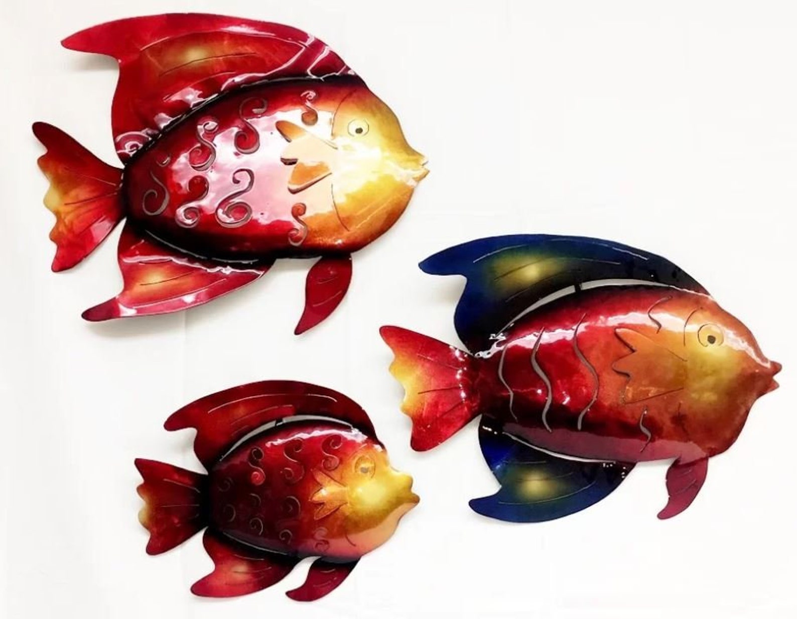 Metal Fish Fish Wall Art Gift Fish Decor Fish Art Etsy