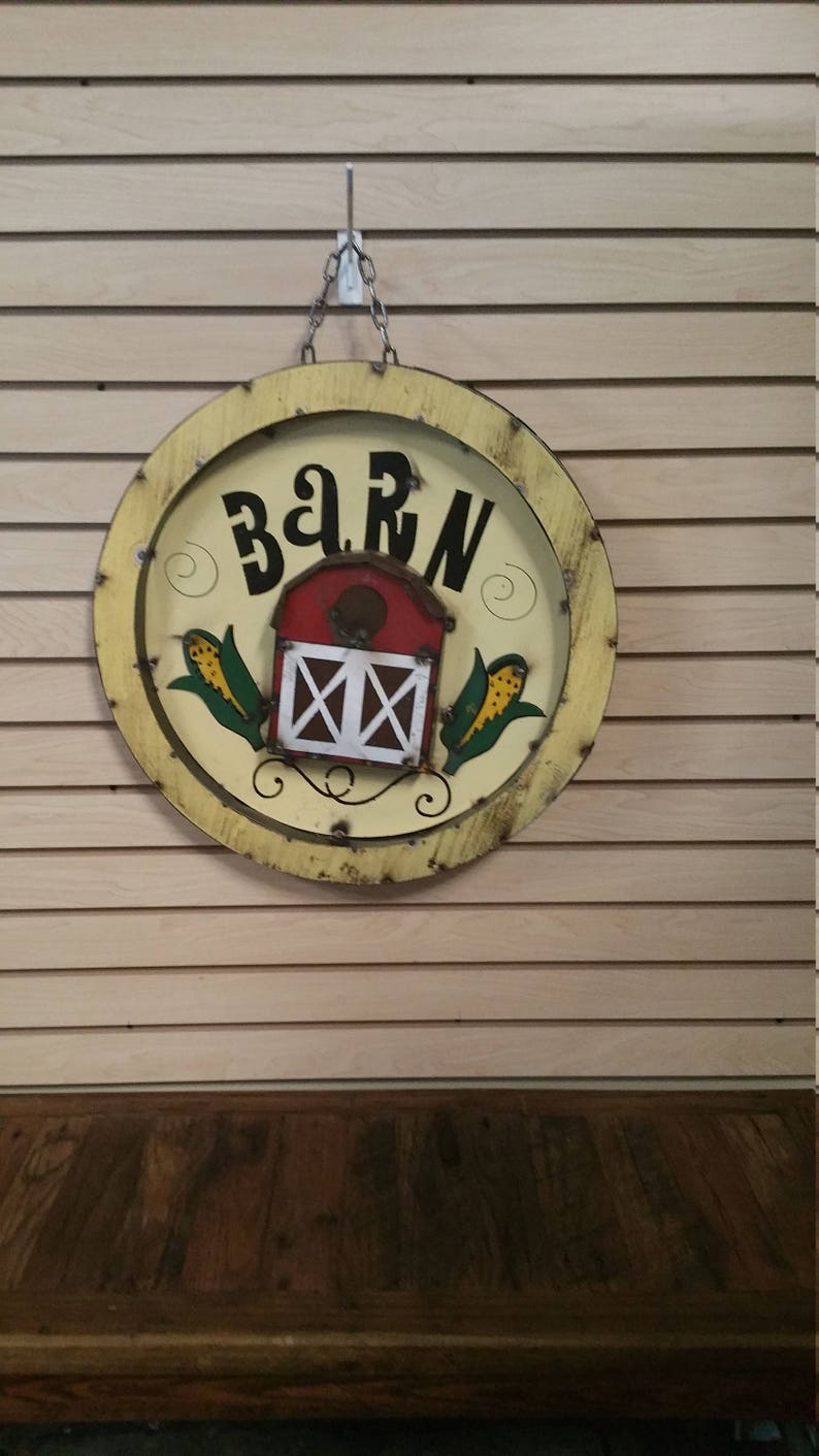 Metal Barn Sign Barn Decor Ranch Decor Cowboy Decor Ranch Etsy