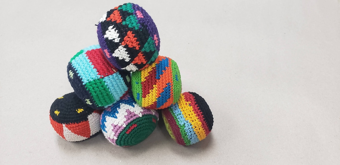 Hacky Sacks.hacky Sack Set.hacky Sack Game.hacky Sack.colorful Etsy