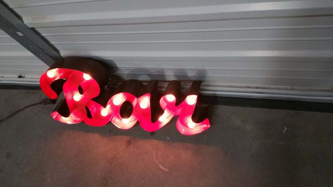 Metal Bar Sign Home Decor Marquee Bar Sign Beer Sign Etsy