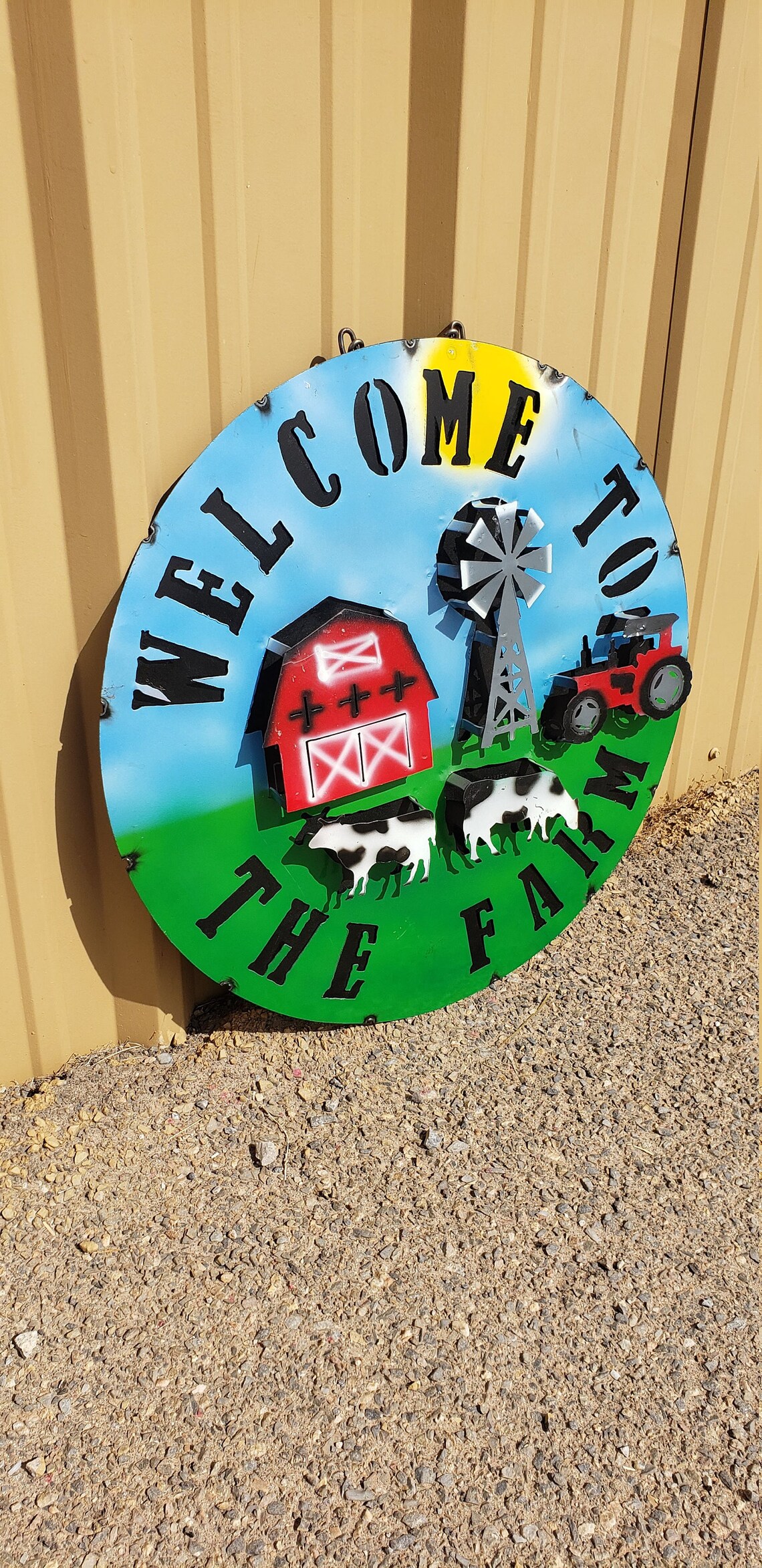 Metal Farm Sign. Rustic Farm Sign. Rustic Metal Farm Sign. Etsy
