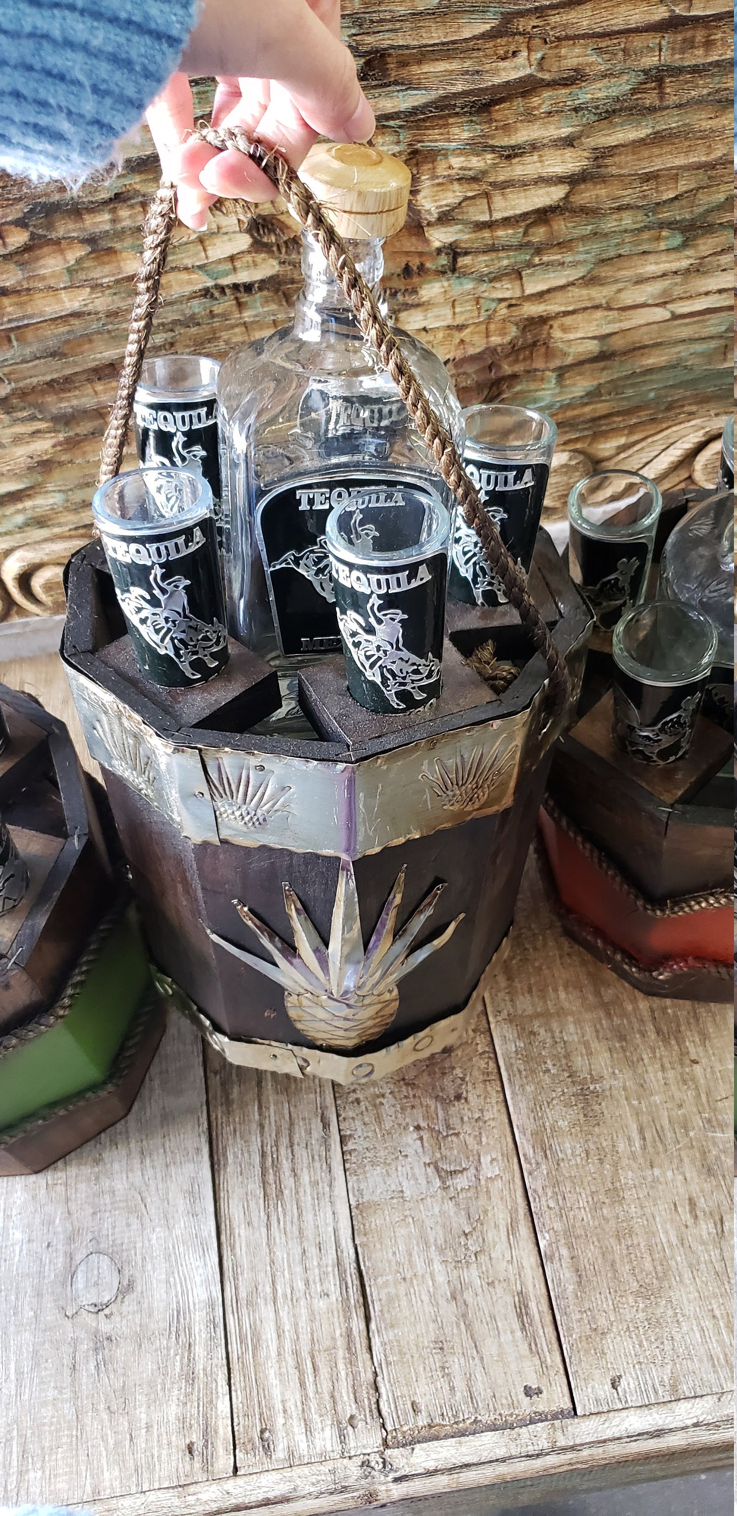 Tequila gift set.Tequila set.Tequila bottle.Tequila shot Etsy