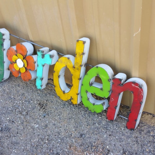 Metal Garden Sign | Garden Sign | Garden Decor | Gardening| Garden|Gift|Rustic Garden Sign|Farmhouse decor|mother's day gift.Gift for mom