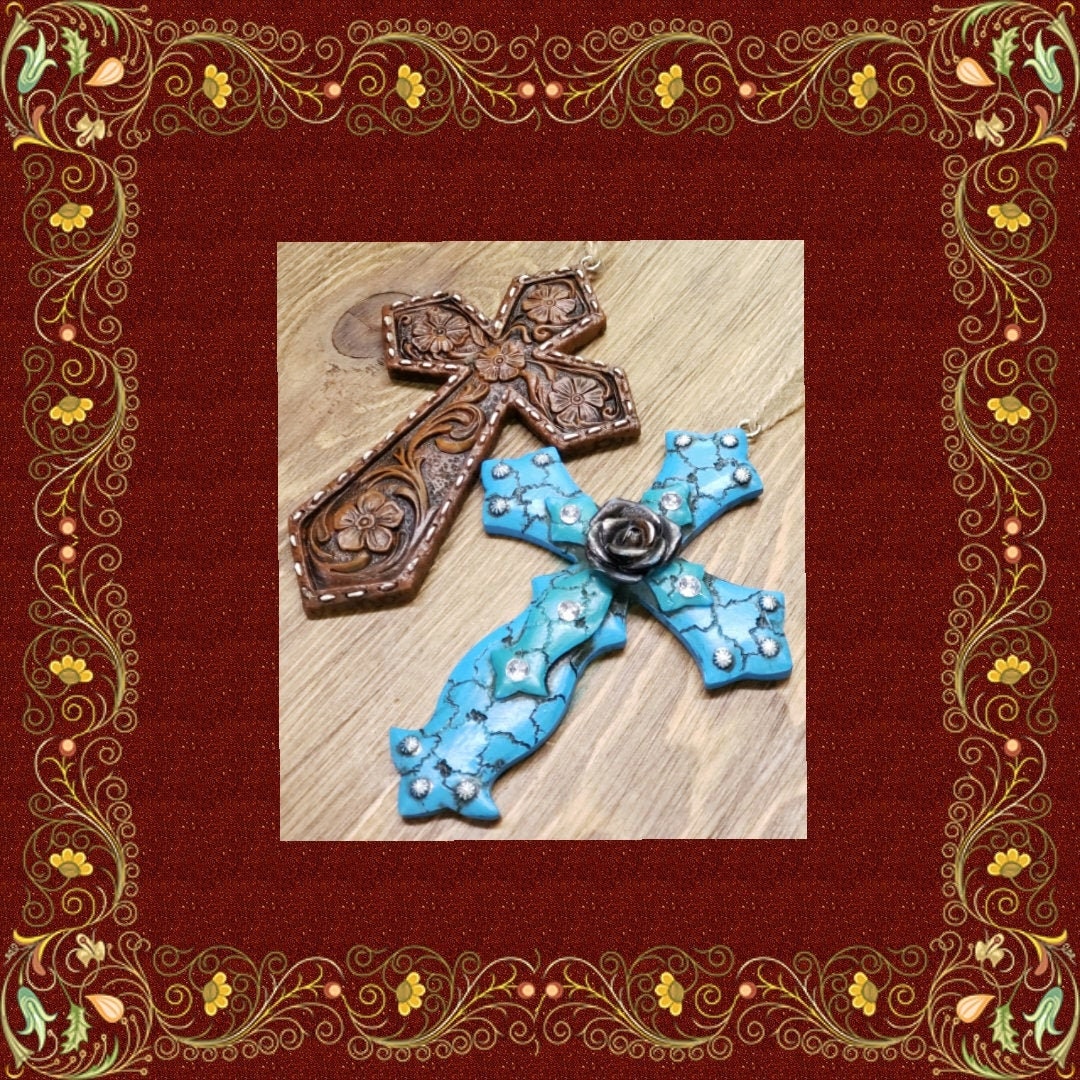 Crosses.rear View Mirror Cross. Crosses Wall Decor.car Charms.cross Ornament.hanging Cross