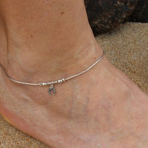 Sterling silver ankle bracelet,tiny silver anklet charm dolphin,ajustable silver anklet chain owl,delicate silver ankle bracelet turtle
