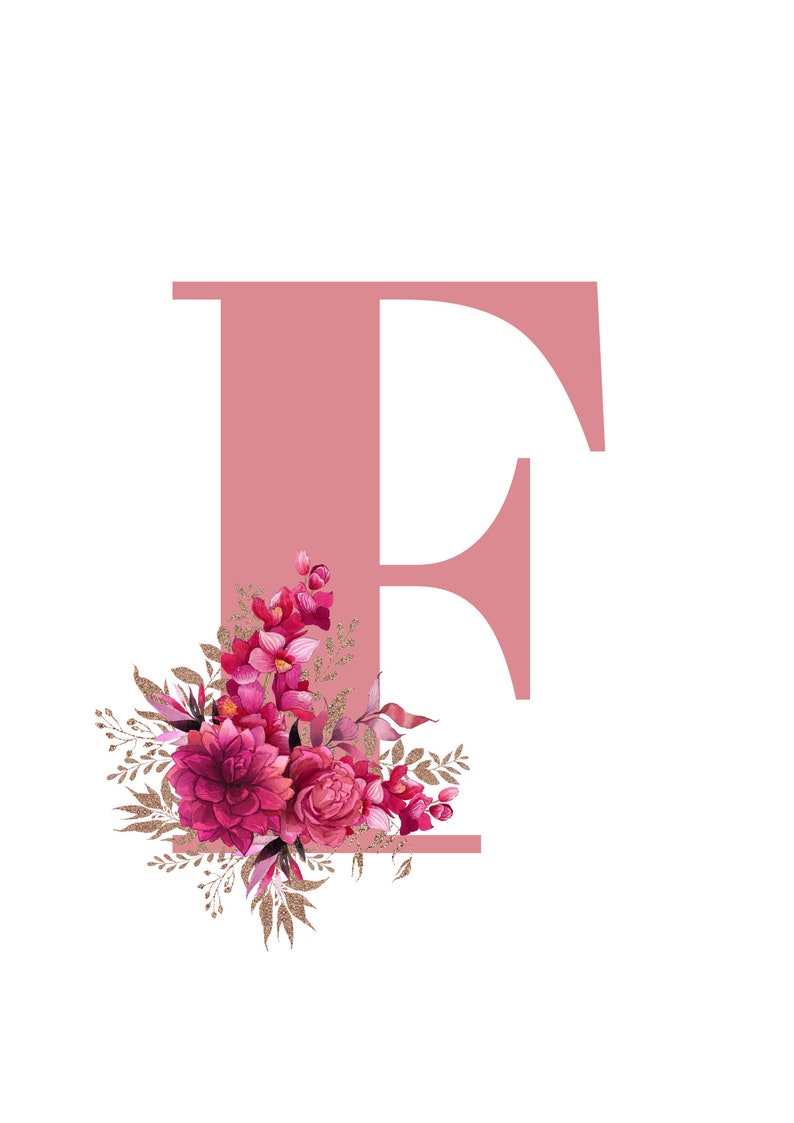 Printable Pink Alphabet Letters. Etsy