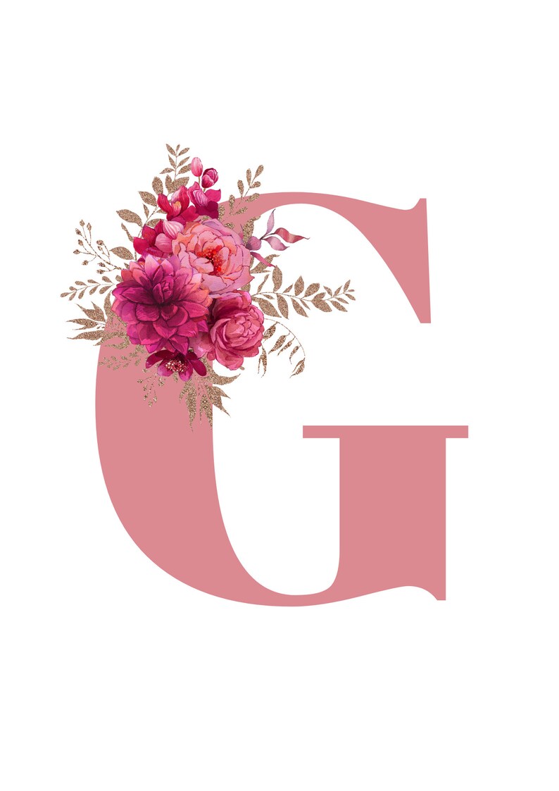 Printable Pink Alphabet Letters. Etsy