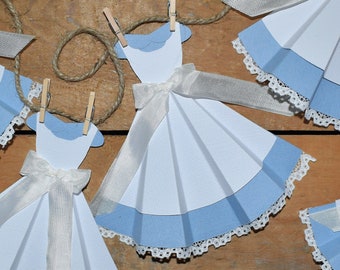 Alice Dress Banner, Pinafore Dress, Party Decorations, Birthday Party Banner, Little Girl Room Decor