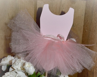 Baby Shower Decorations, Tutu Centerpiece Cake Topper, Ballerina Decor