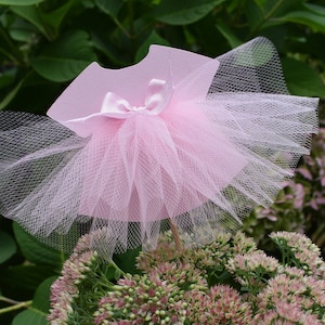 Baby Shower Decorations, Pink Baby Dress Centerpiece, Baby Girl Cake Topper