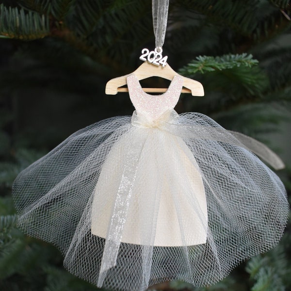 2024 Bride-To-Be Ornament, Wedding Christmas Ornament, Gift for the Couple, Choose Your Year