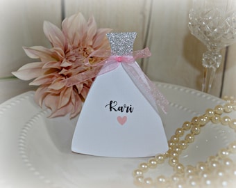 Bridal Shower Name Cards, Personalized Seating, Set of 12