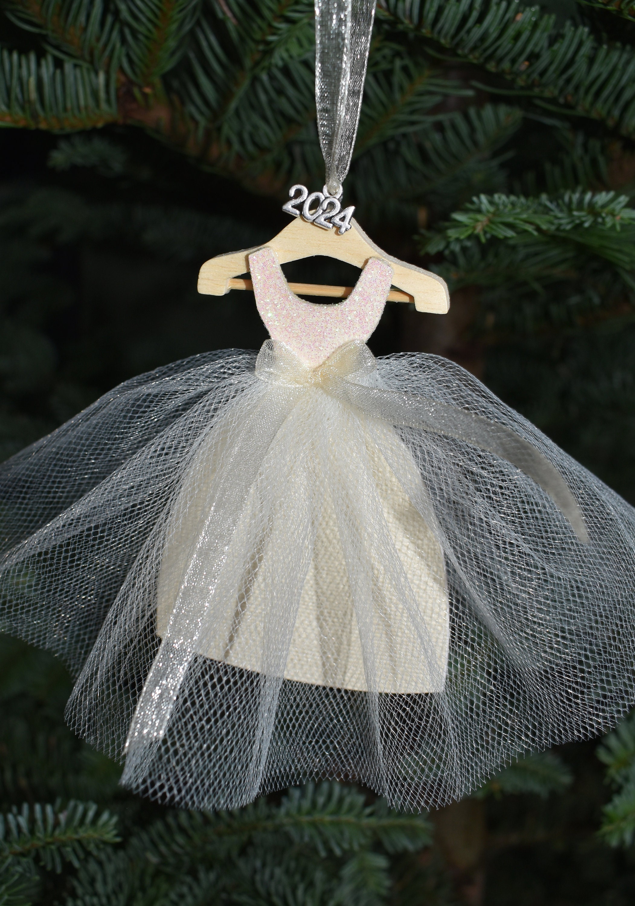 white christmas dresses Bride - Blonde Ornament main image 0