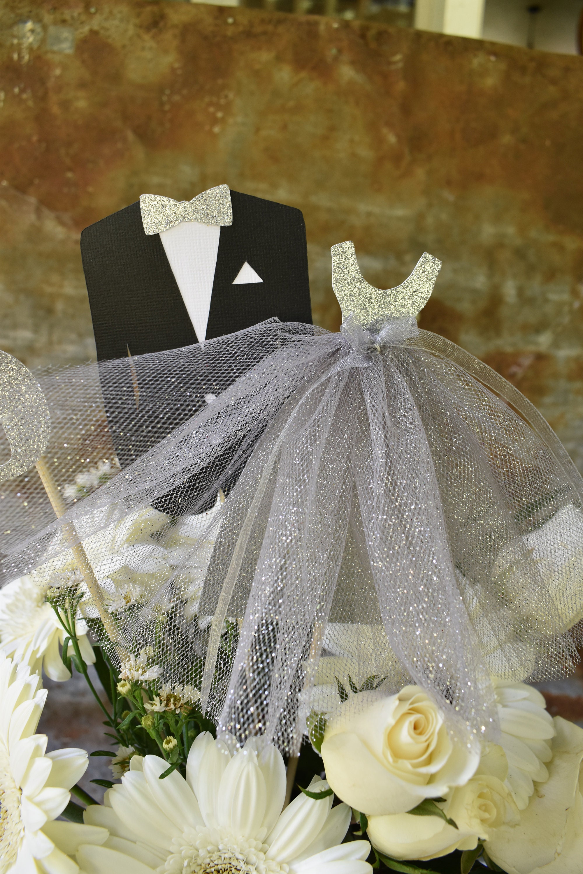 25th Wedding Anniversary Centerpiece Silver Anniversary Table Etsy