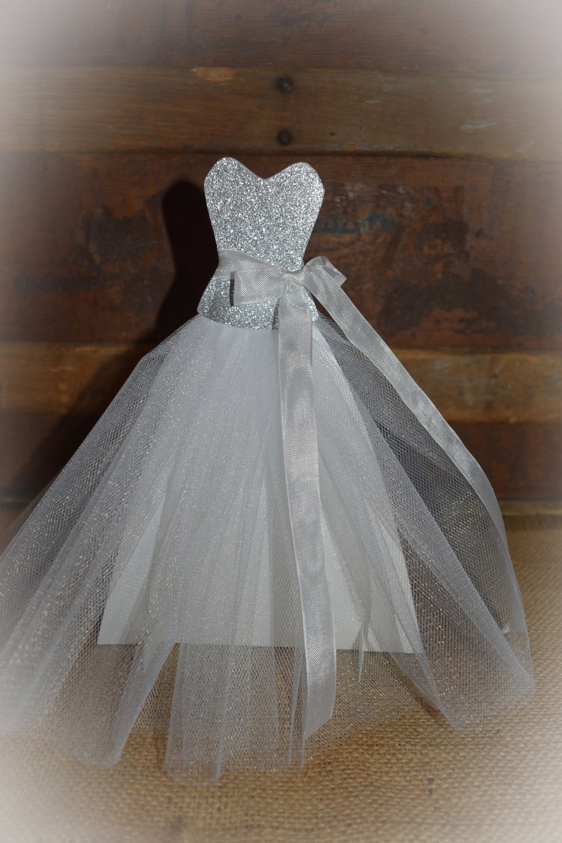 Bridal Shower Centerpiece Plunge Wedding Dress Centerpiece Etsy