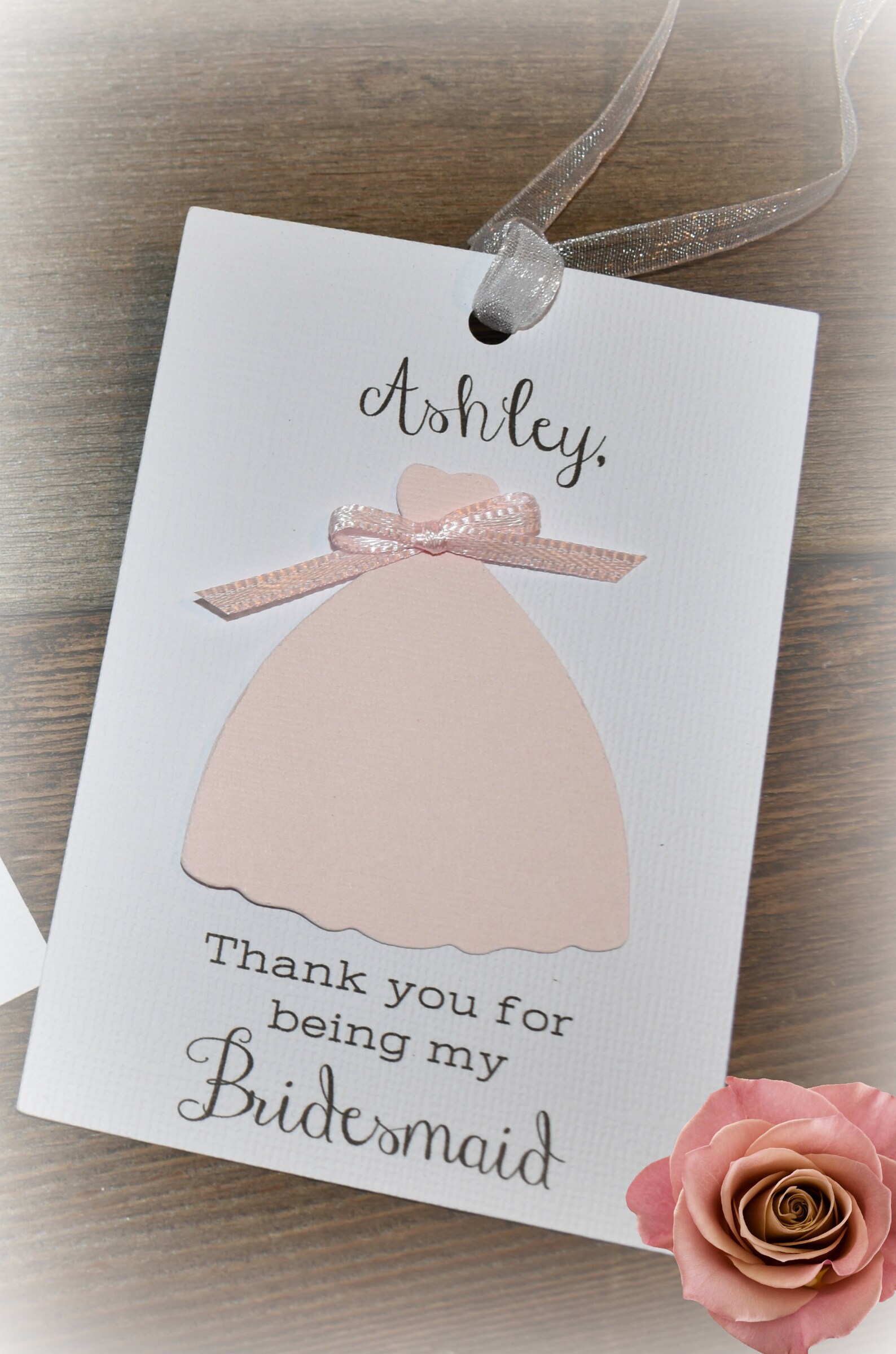 Bridesmaid Thank You Tags, Maid of Honor Gift Tag, Tags for Bridesmaid ...