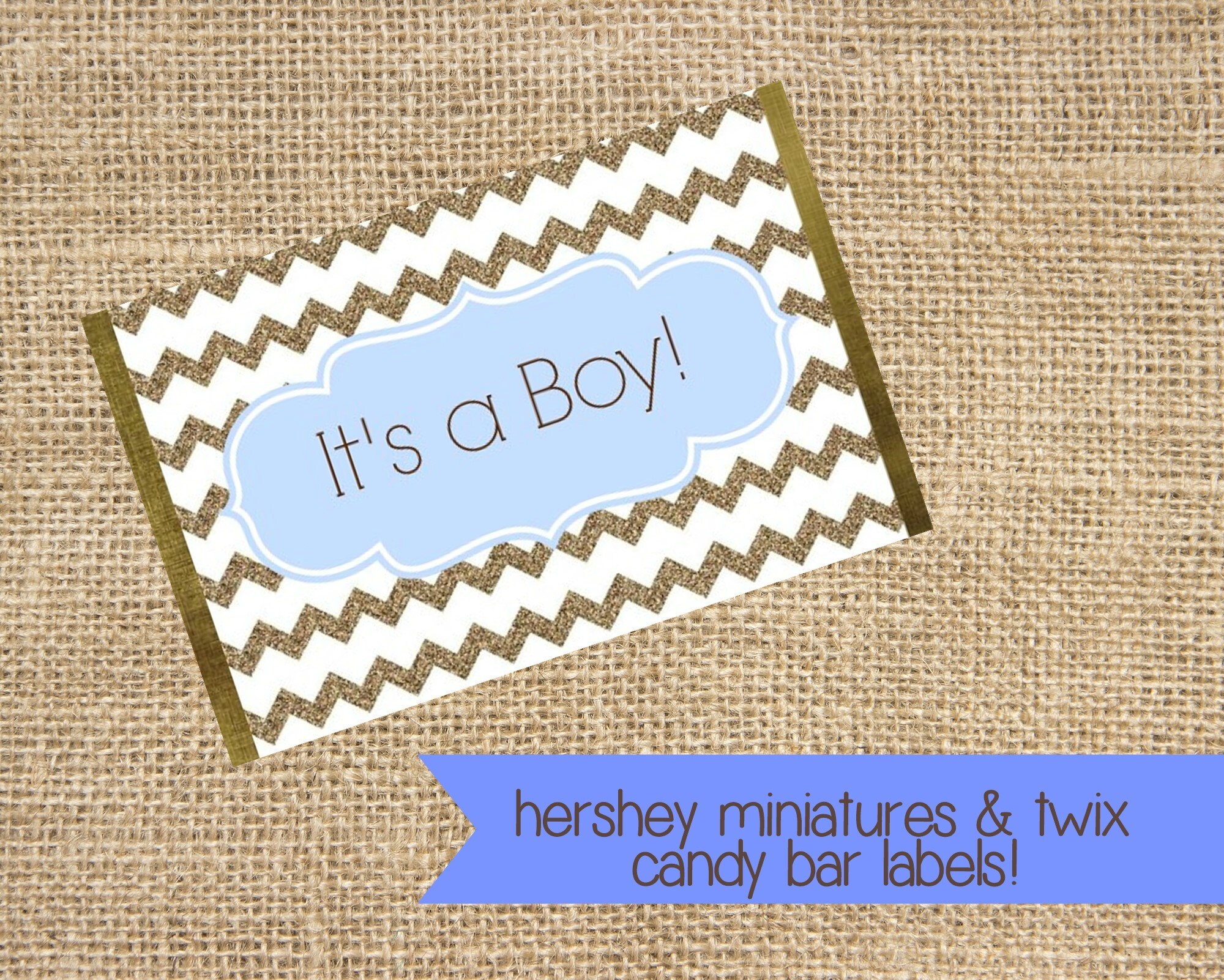Baby Shower Favor Candy Bar Labels It's a Boy Chocolate Etsy