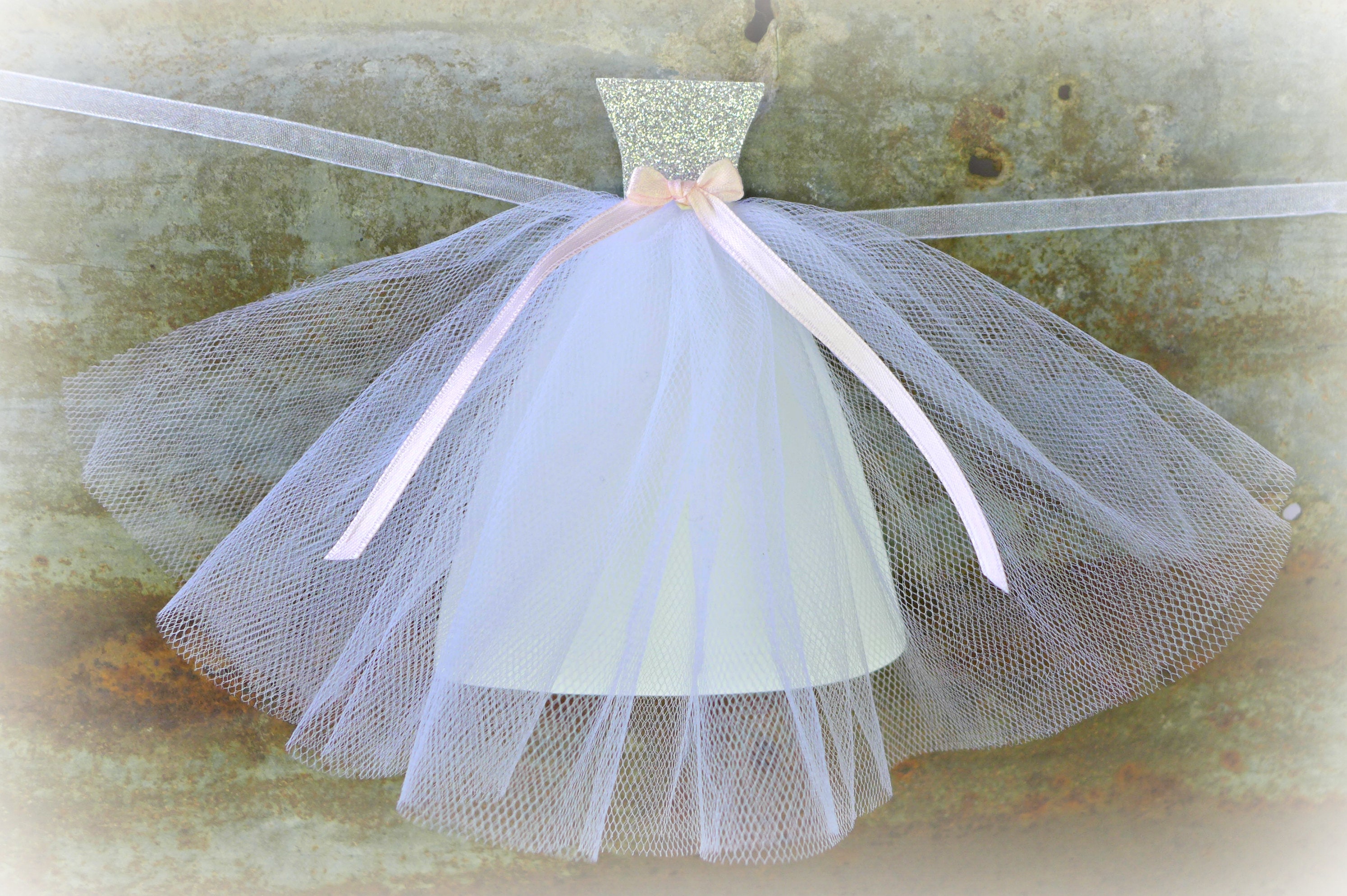 Wedding Dress Garland Bridal Shower Idea Glitter Banner Etsy