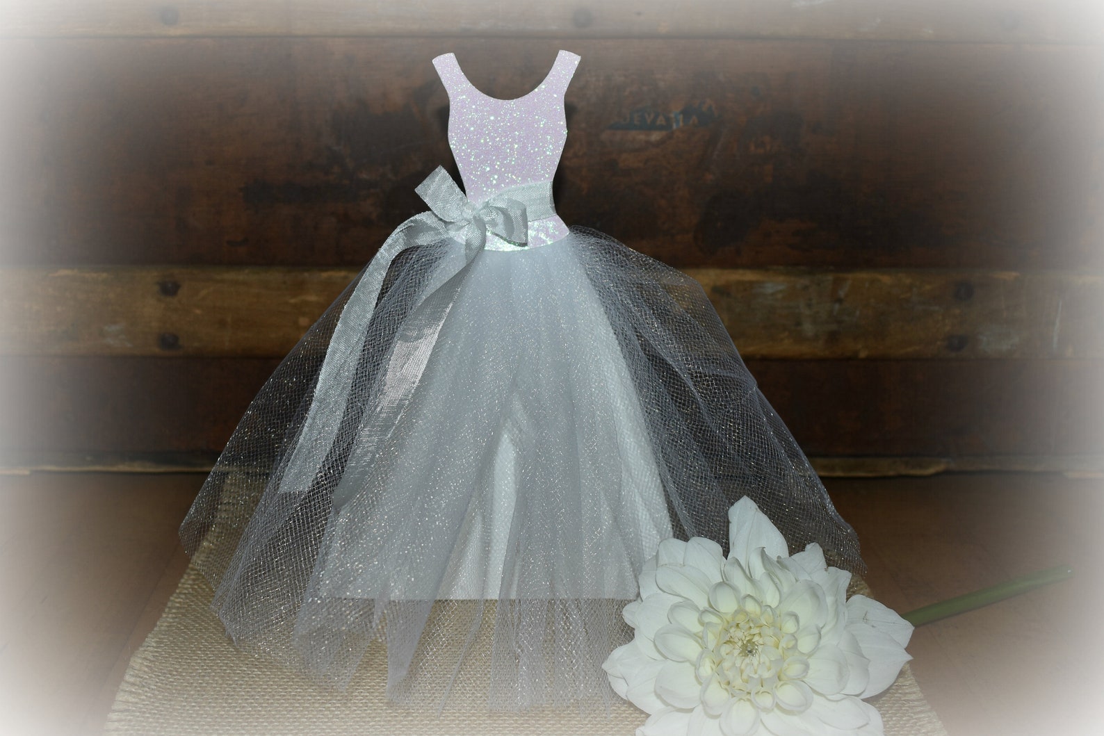 Wedding Dress Centerpiece Bridal Shower Centerpiece Bridal Etsy